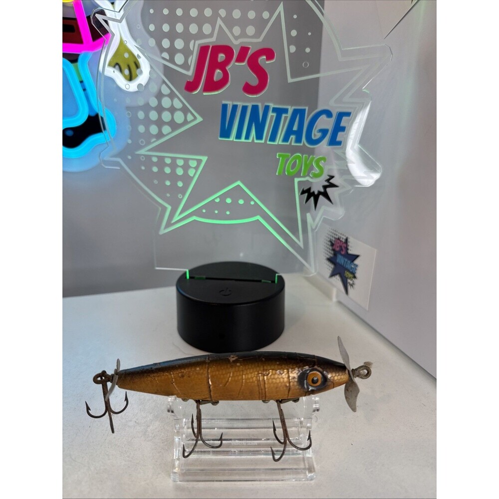 Southbend Vintage Nip-l-Diddie Wooden Fishing Lure With Propellers